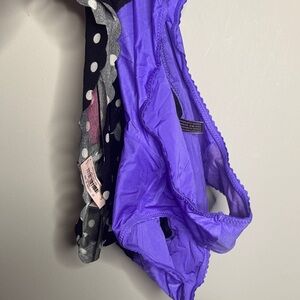 Victoria’s Secret Purple and Polka Dot underwear nwt